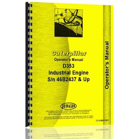 For Caterpillar D353 Engine Operators Manual (New)